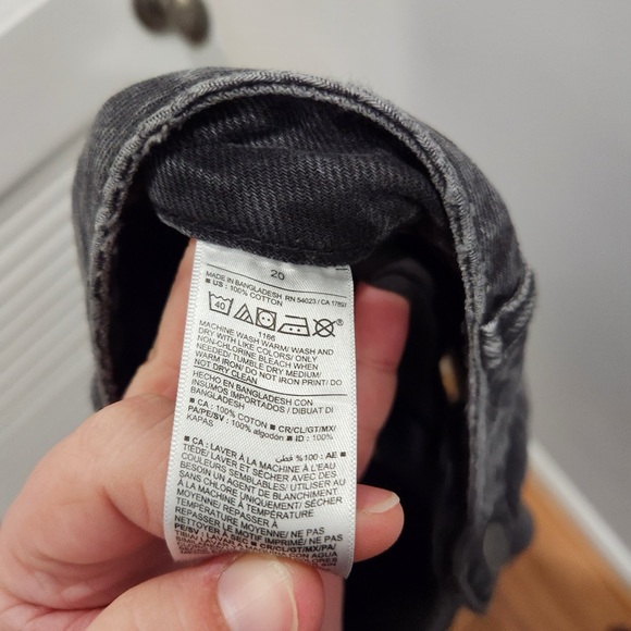 Old Navy Mini Dark Gray Denim Skirt High Rise 20 - Picture 4 of 4